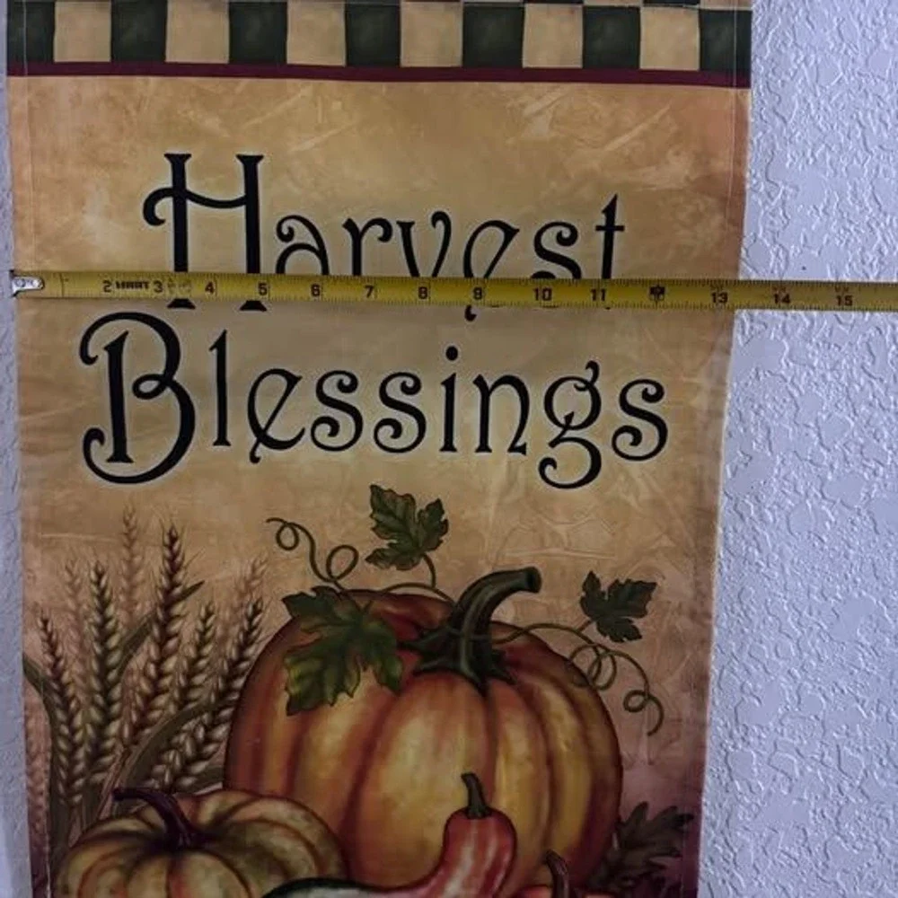 Harvest Blessings Fabric Wall Hanging